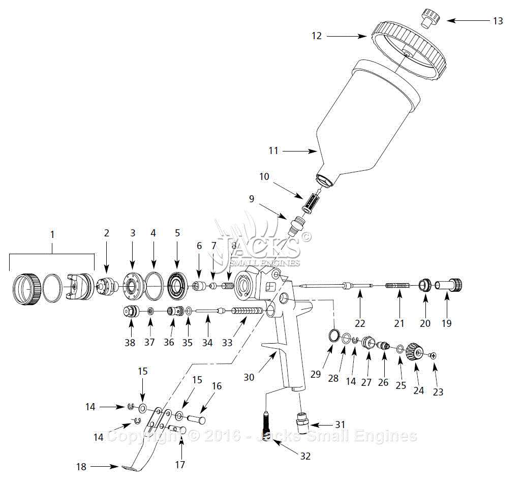 campbell hausfeld paint sprayer parts diagram