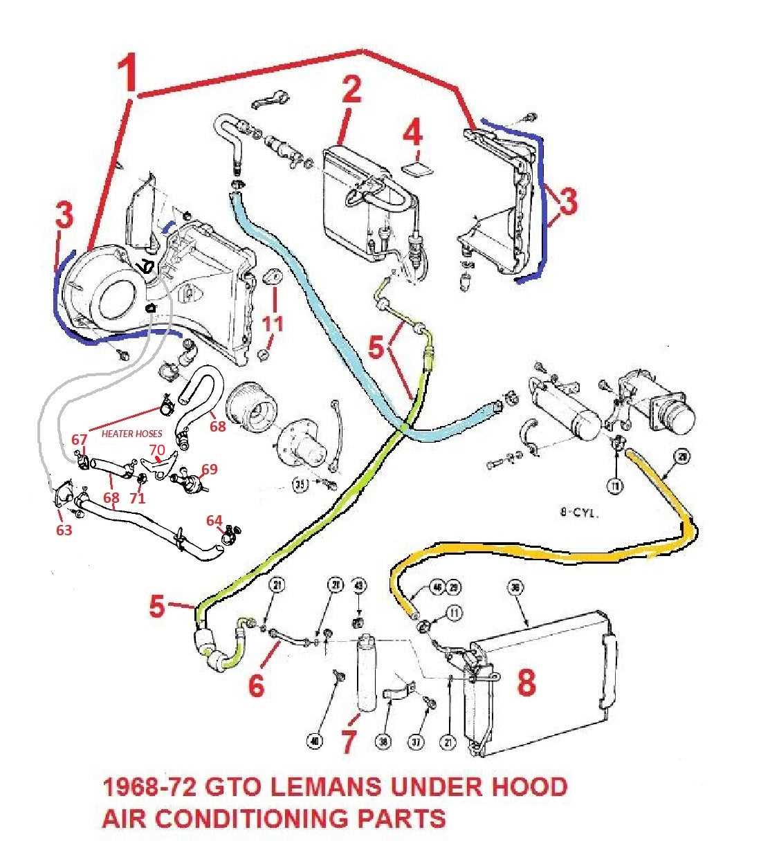 car aircon parts diagram