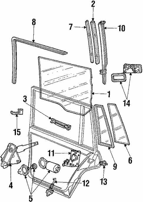 car door diagram parts