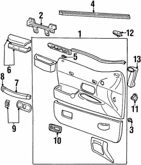 car door diagram parts