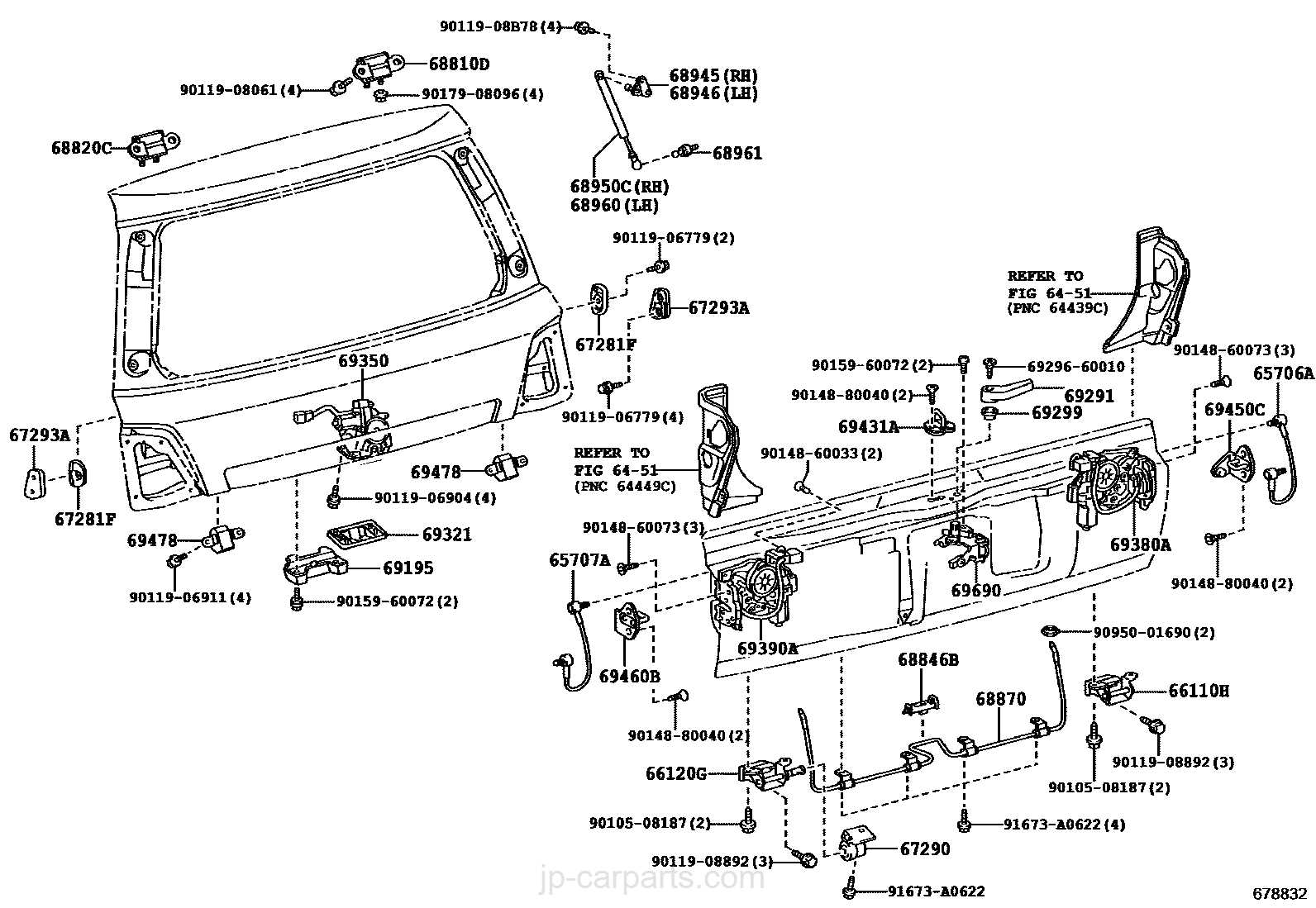 car door lock parts diagram