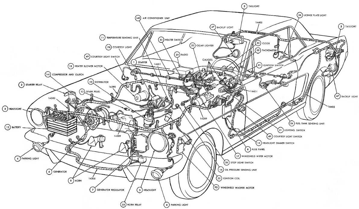 car engine parts diagram