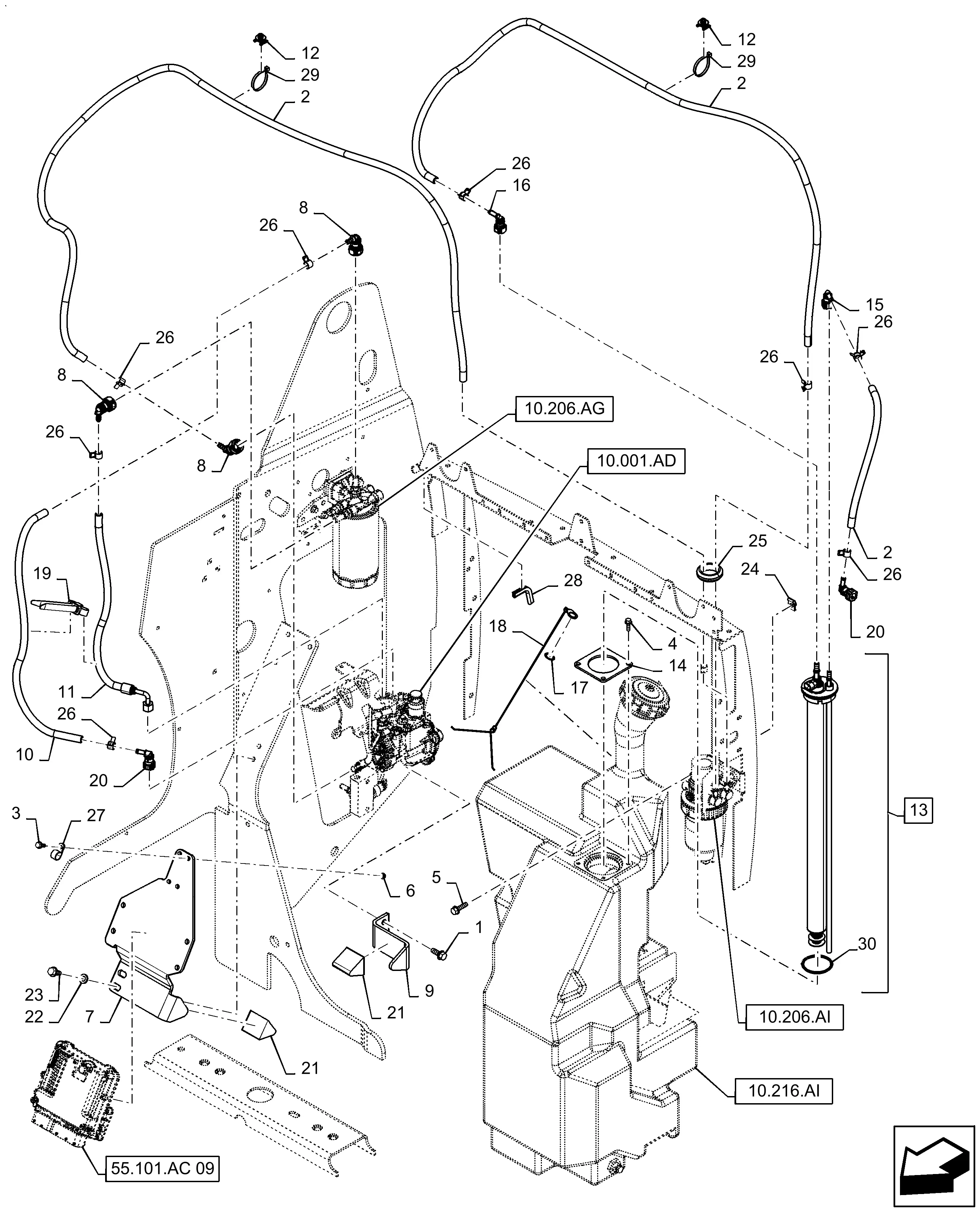 case tr270 parts diagram