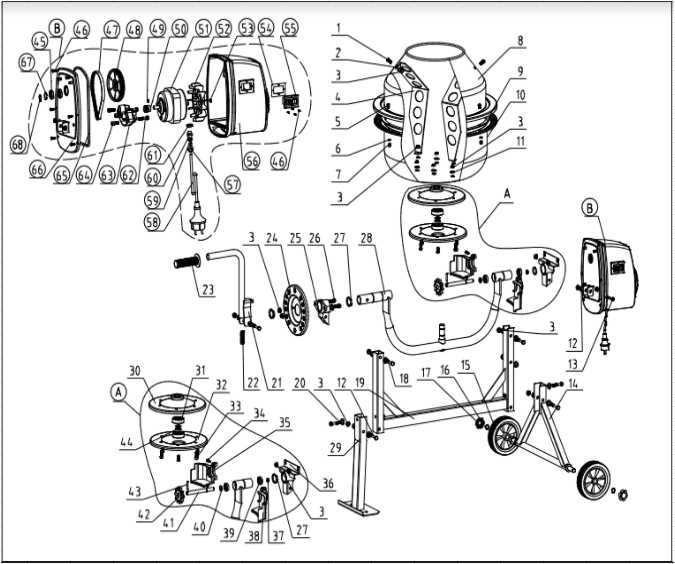 cement truck parts diagram