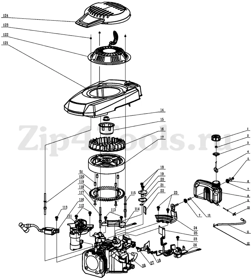 champion lawn mower parts diagram