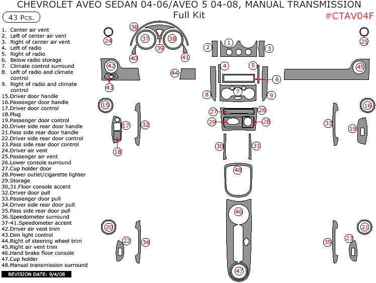 chevy aveo parts diagram