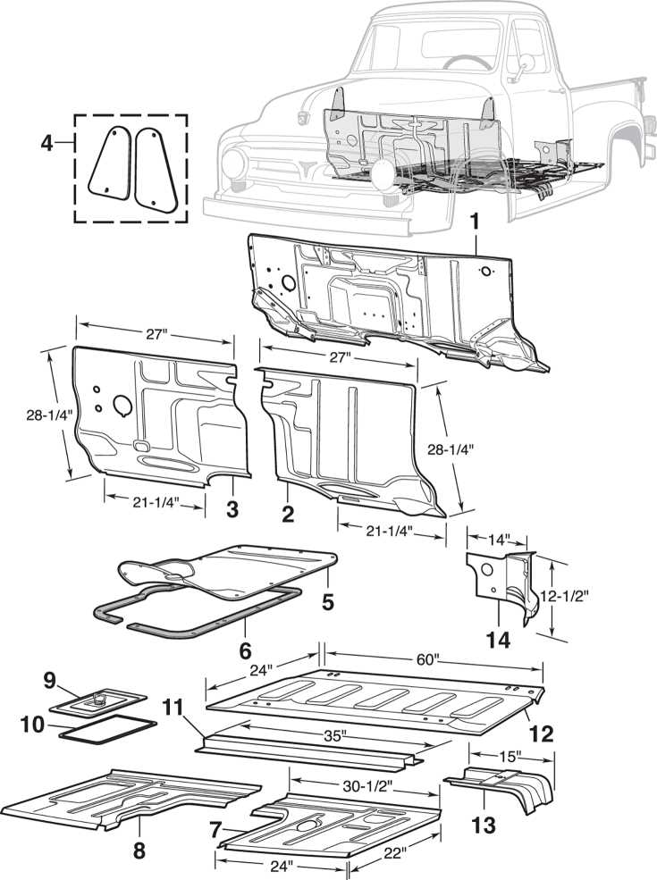 chevy silverado body parts diagram