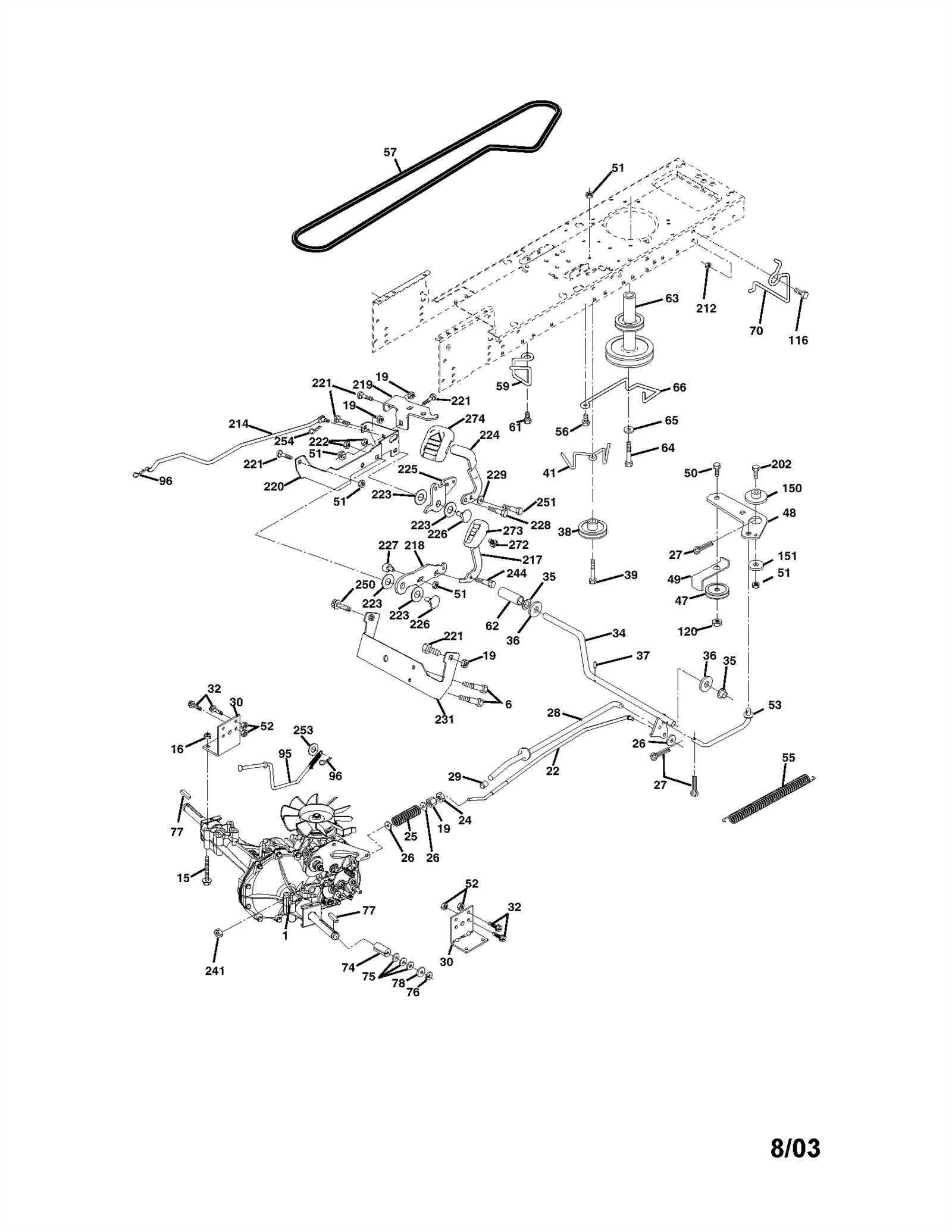 craftsman lt3000 parts diagram