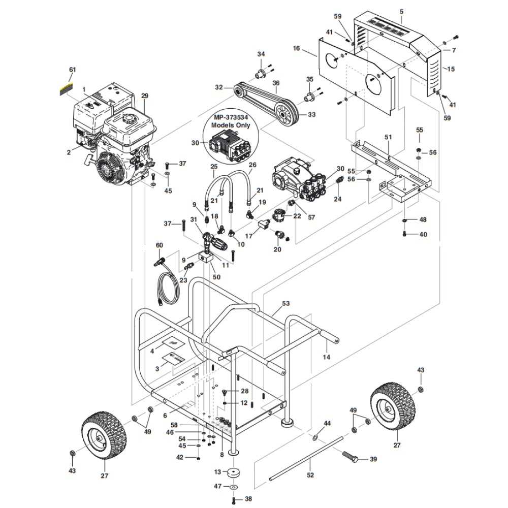 craftsman pressure washer parts diagram