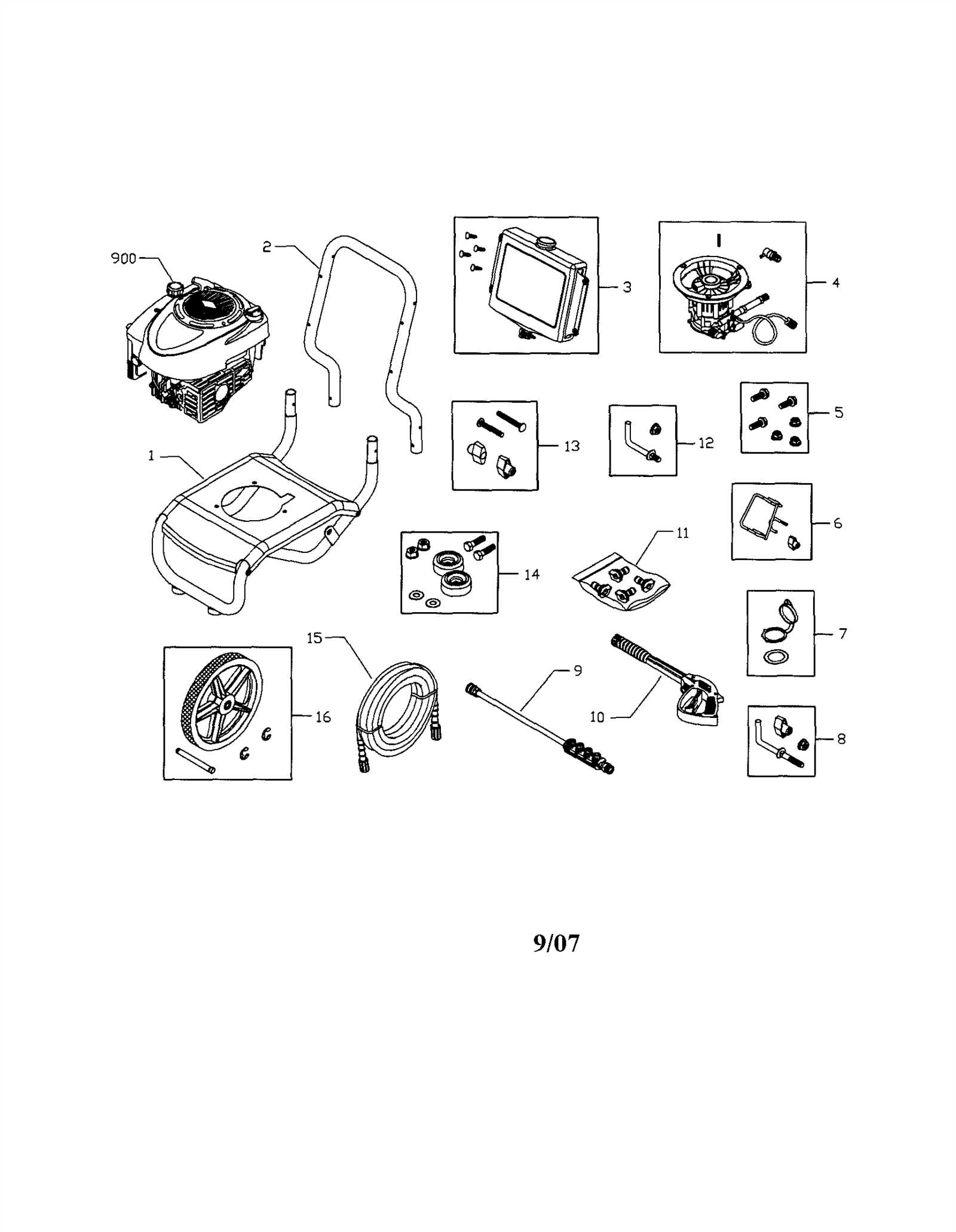 craftsman pressure washer parts diagram