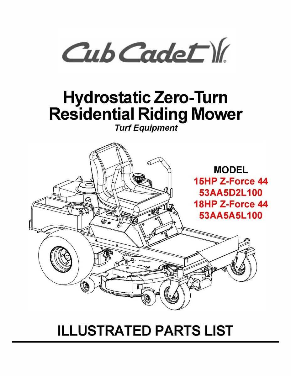 cub cadet parts diagram