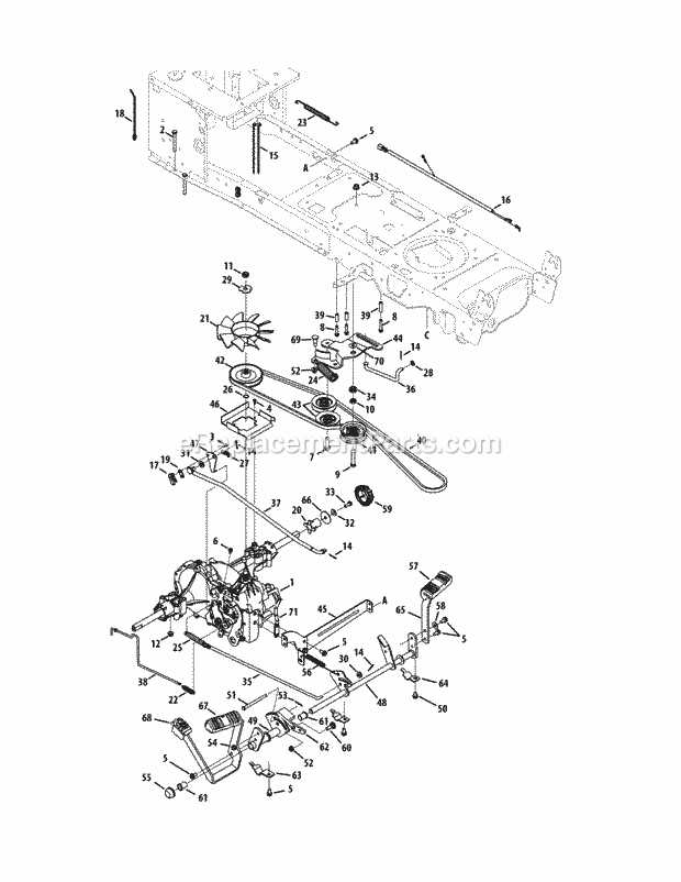 cub cadet parts diagram lt1050