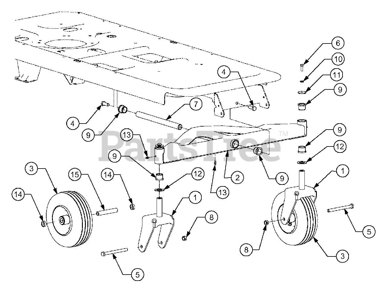 cub cadet zero turn mower parts diagram