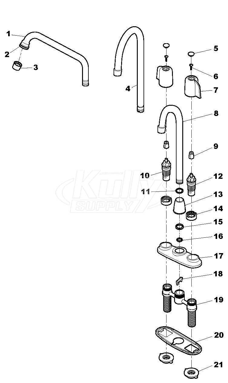 delta kitchen faucet parts diagram