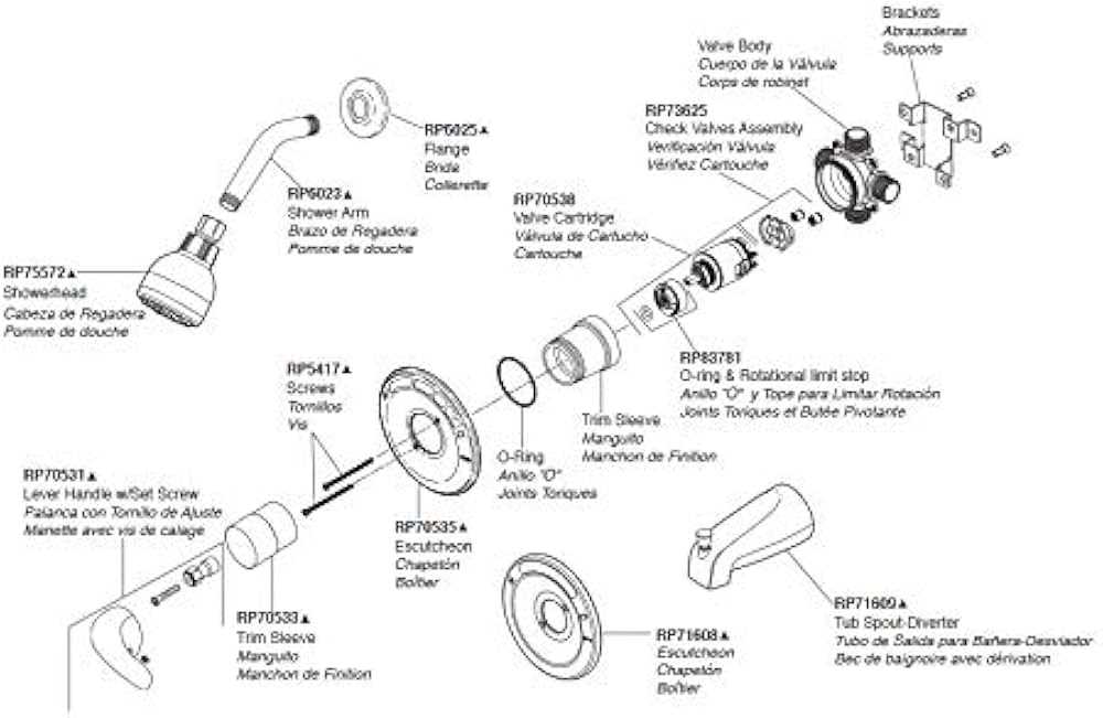 delta monitor 1700 series parts diagram