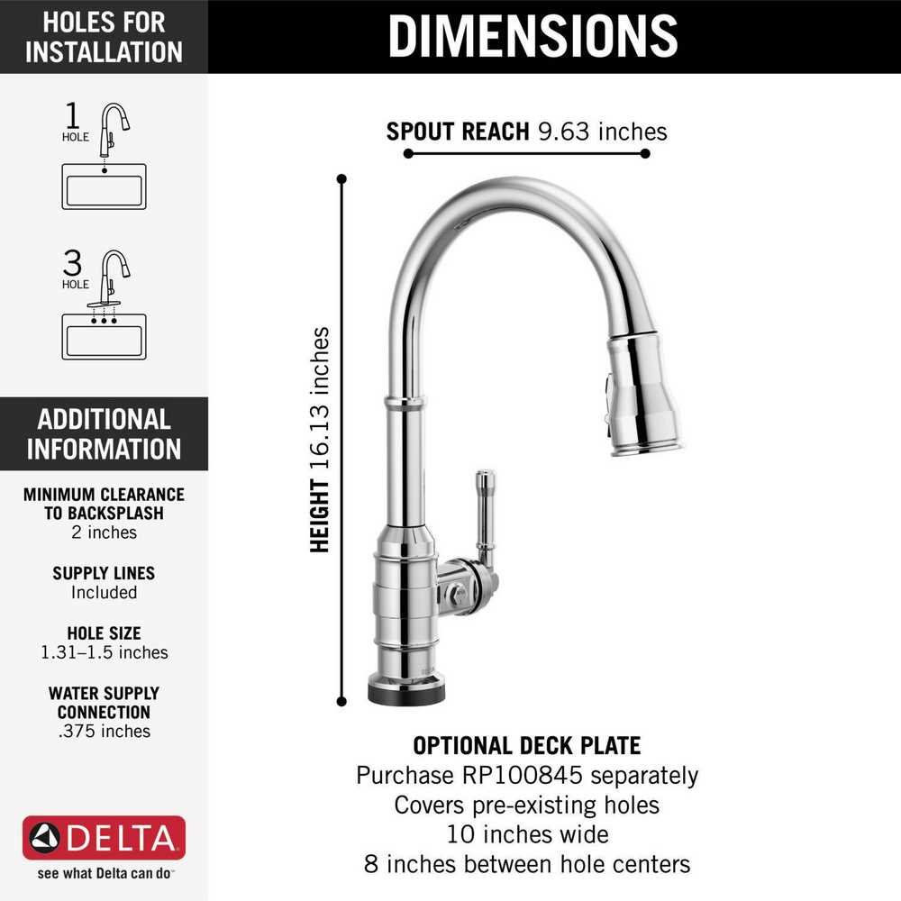 delta single handle kitchen faucet parts diagram