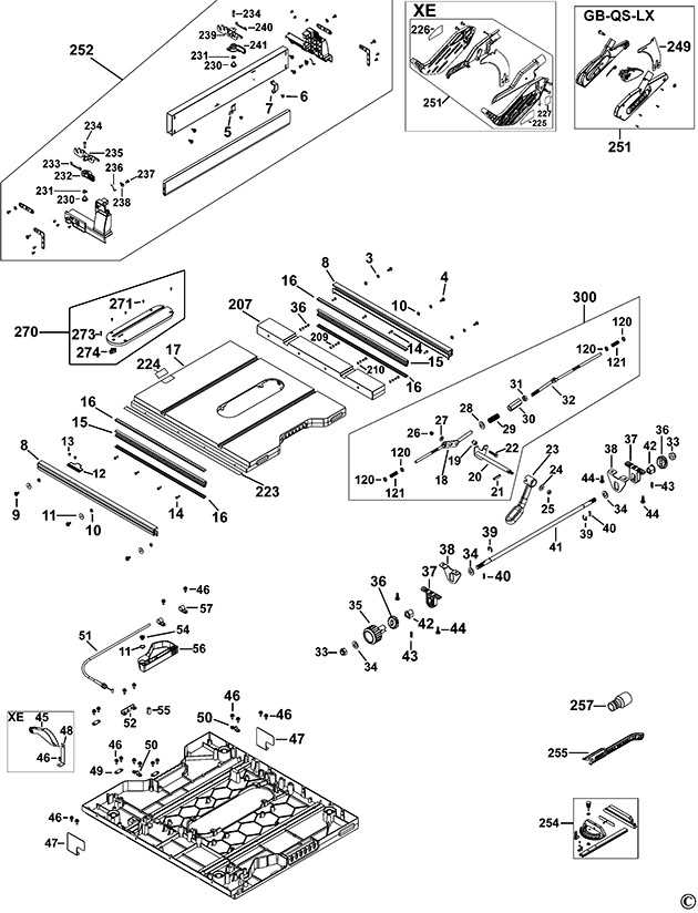 dewalt dwe7491 parts diagram