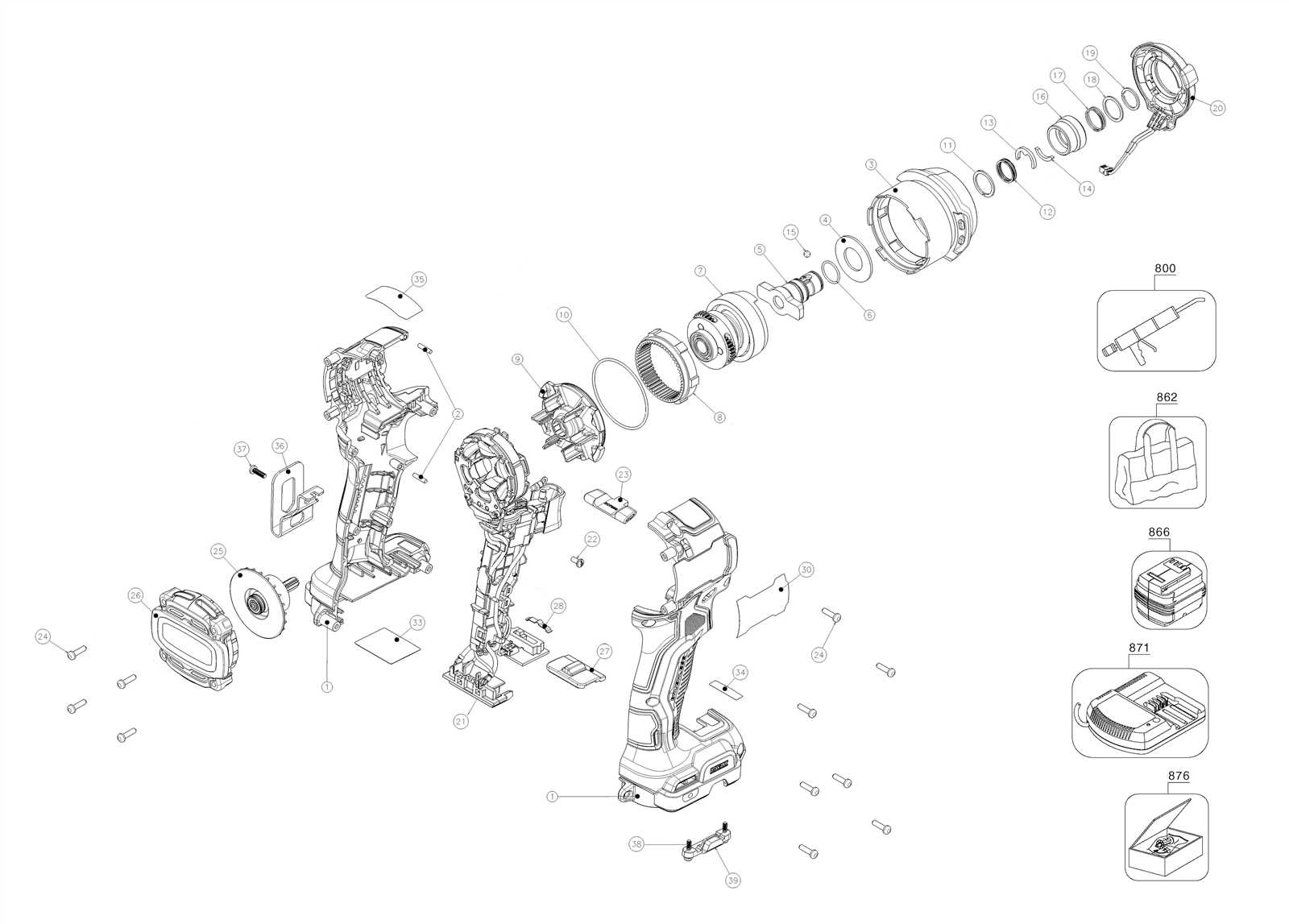 dewalt dxv10sa parts diagram