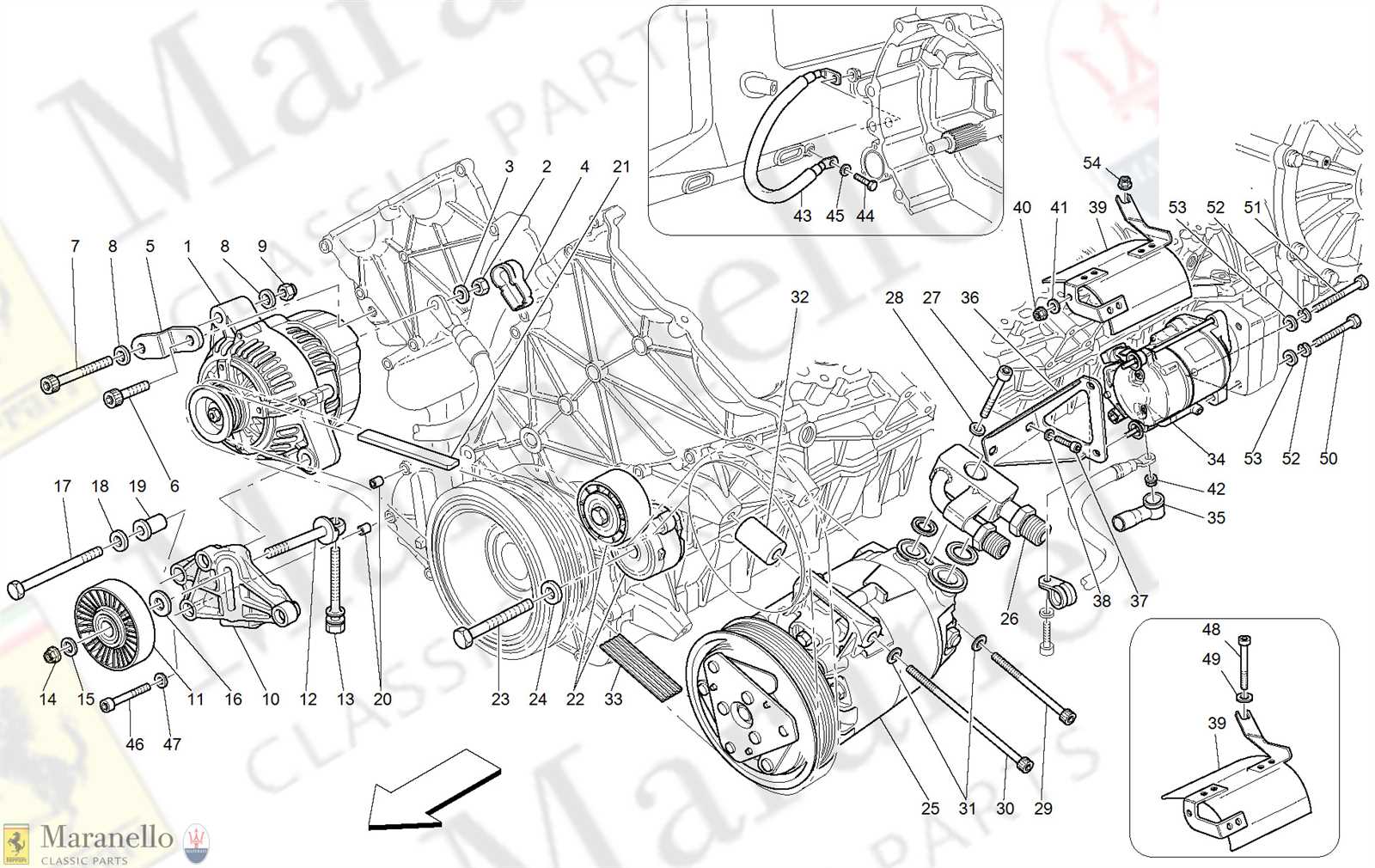 diagram alternator parts