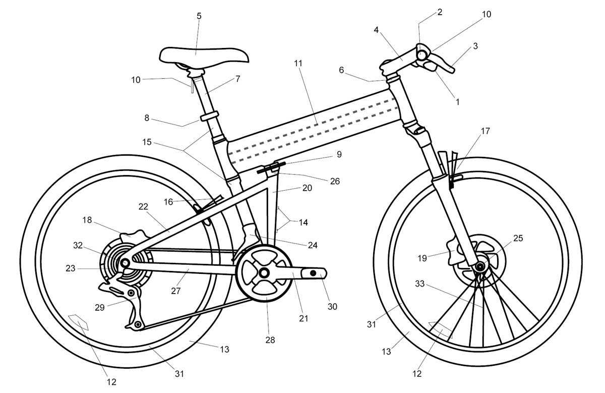 diagram bike parts