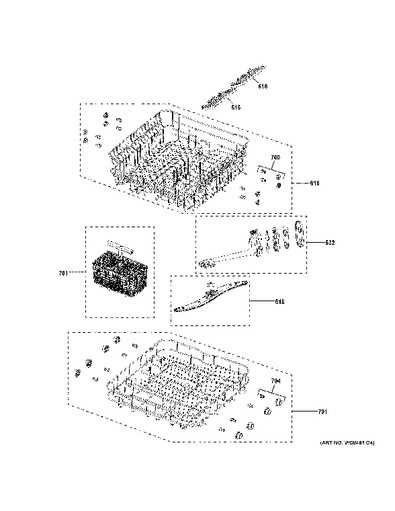 diagram dishwasher inside parts