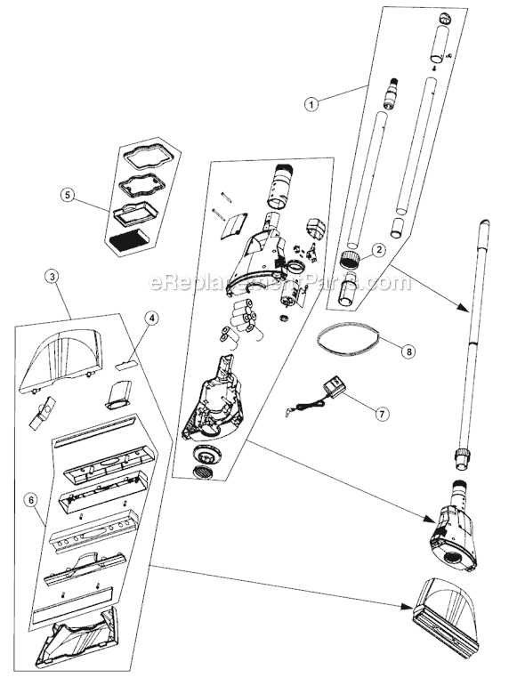 dirt devil power max parts diagram