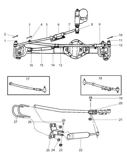 dodge ram 1500 4x4 front end parts diagram