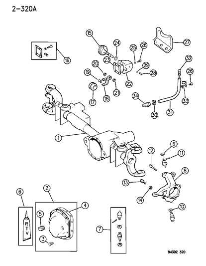 dodge ram 2500 front end parts diagram