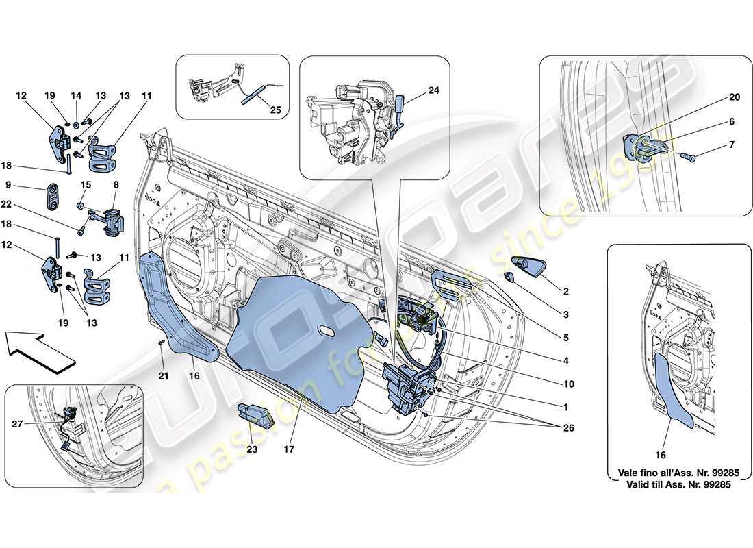 door lock parts diagram