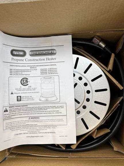 dyna glo propane heater parts diagram