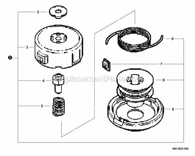 echo string trimmer parts diagram