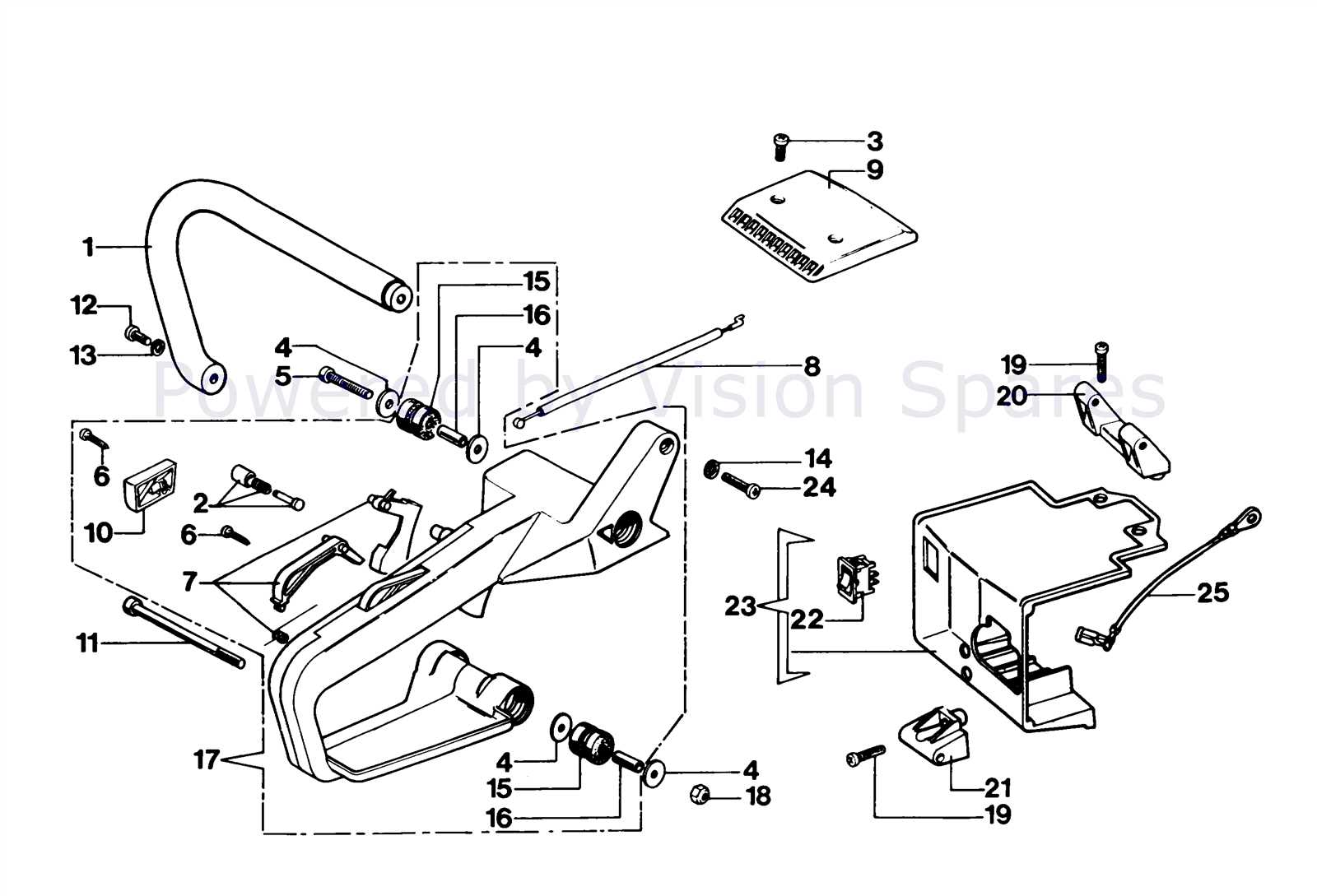 efco chainsaw parts diagram