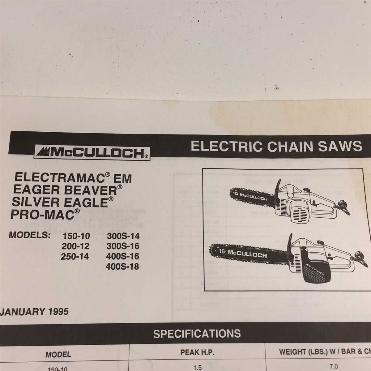 electric chainsaw parts diagram