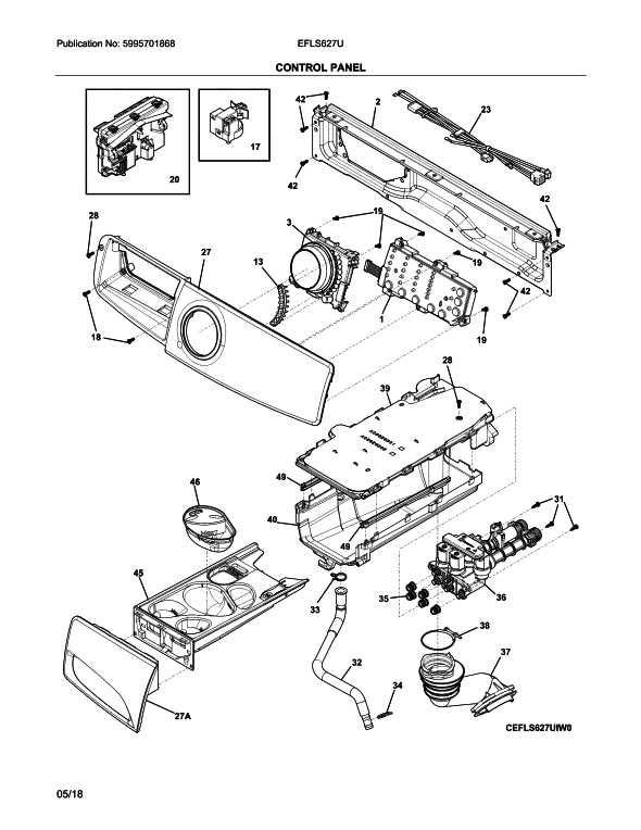 electrolux washing machine parts diagram