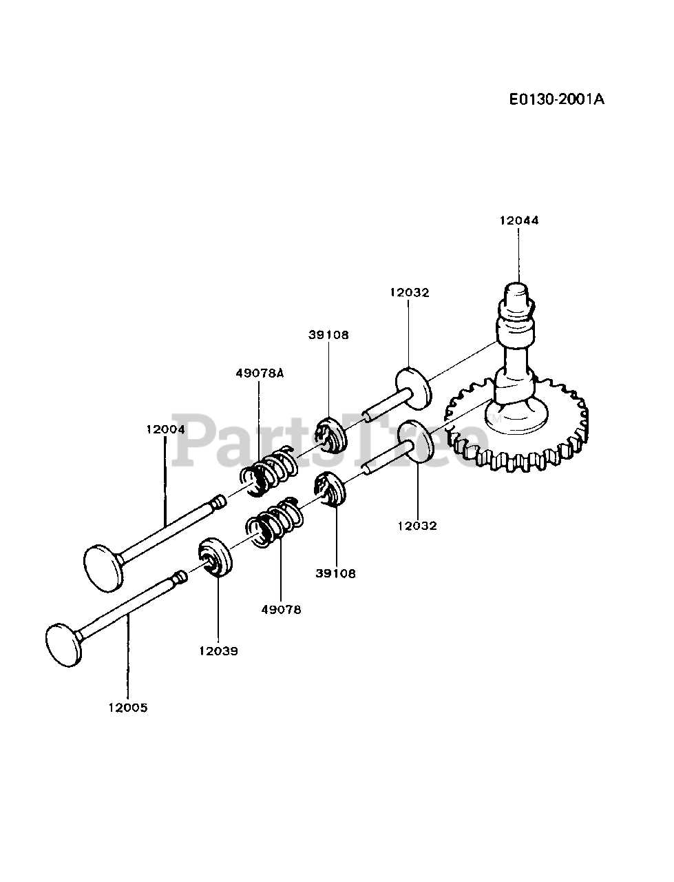 engine valve parts diagram