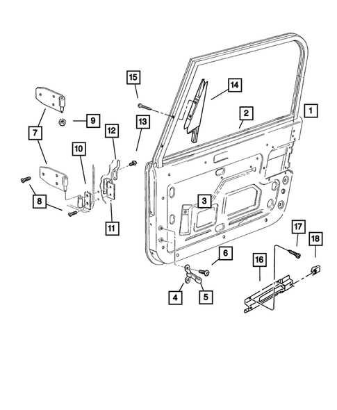 exterior door parts diagram