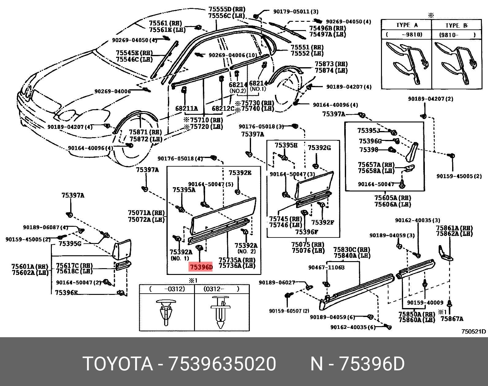 exterior toyota camry body parts diagram