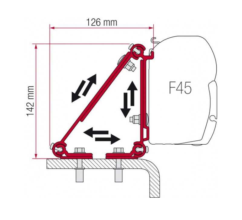 fiamma f45 awning spare parts diagram