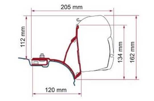 fiamma f45 awning spare parts diagram