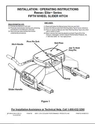 fifth wheel hitch parts diagram