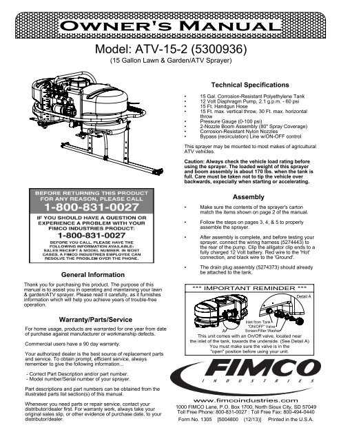 fimco sprayer parts diagram