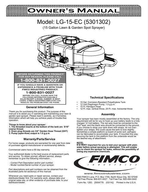 fimco sprayer parts diagram