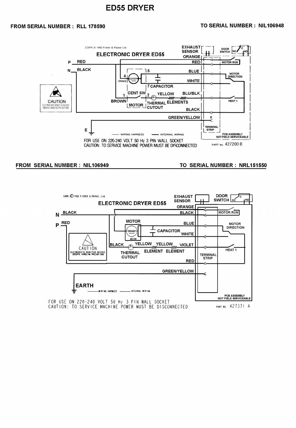 fisher & paykel dryer parts diagram