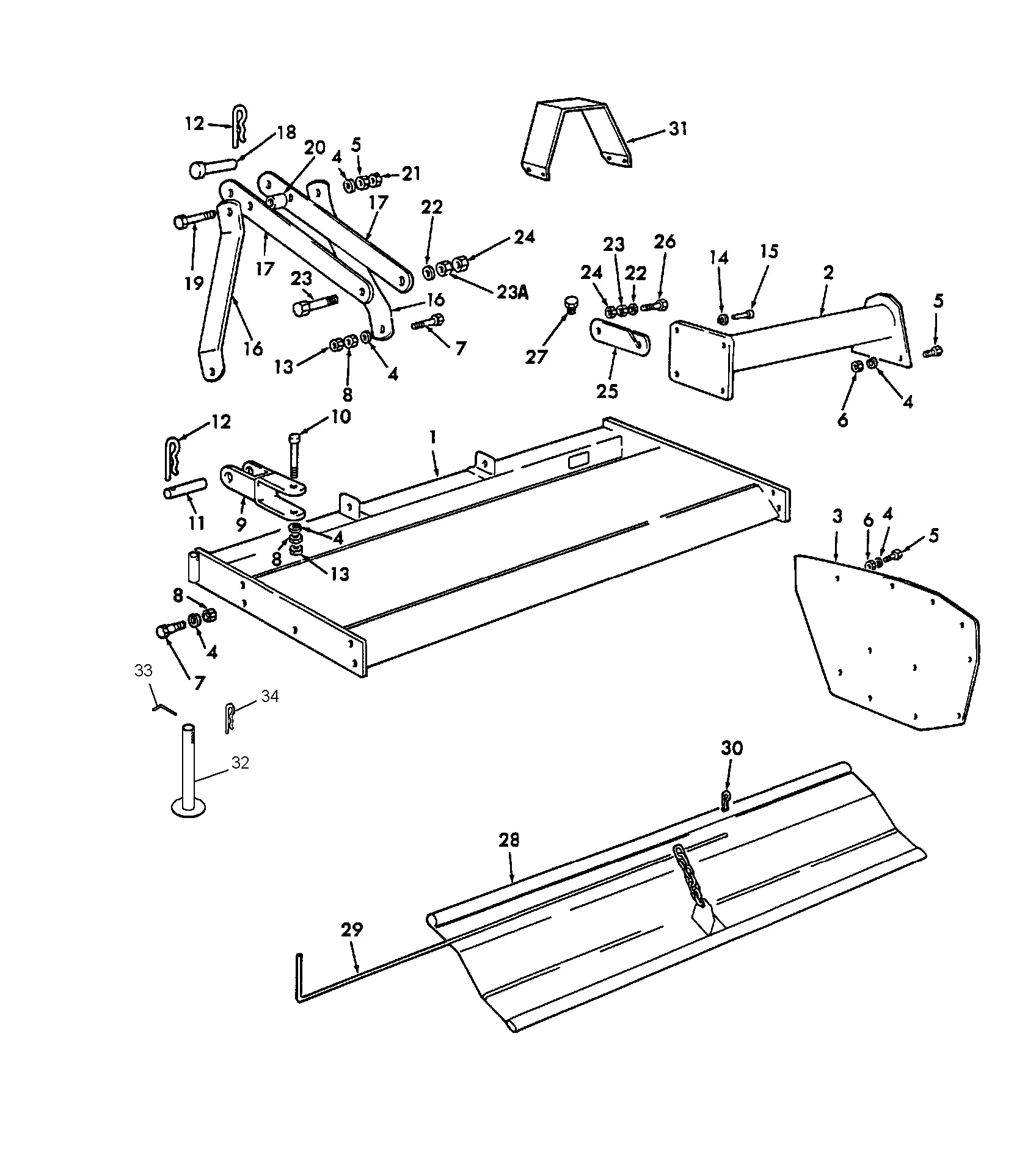 ford 105a tiller parts diagram