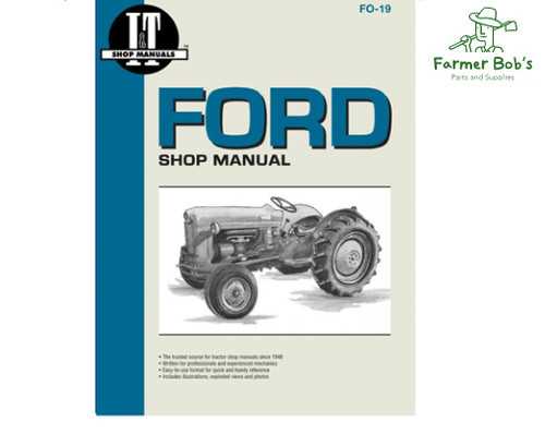 ford 1100 tractor parts diagram