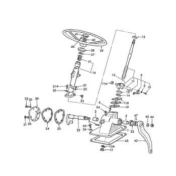 ford 3000 power steering parts diagram