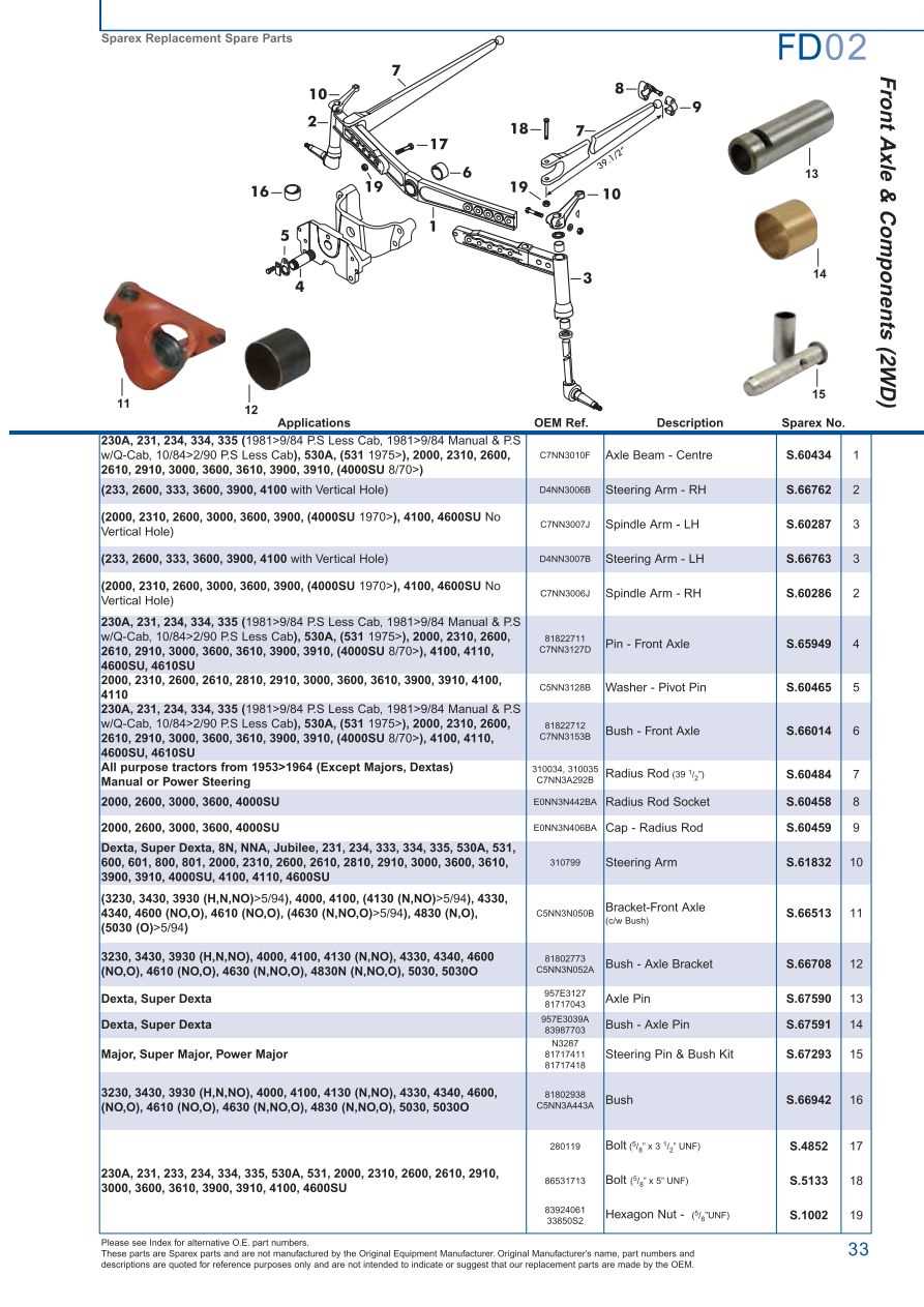 ford 8n steering parts diagram