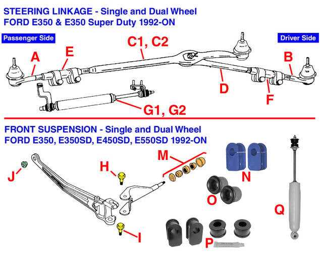 ford e 350 parts diagram