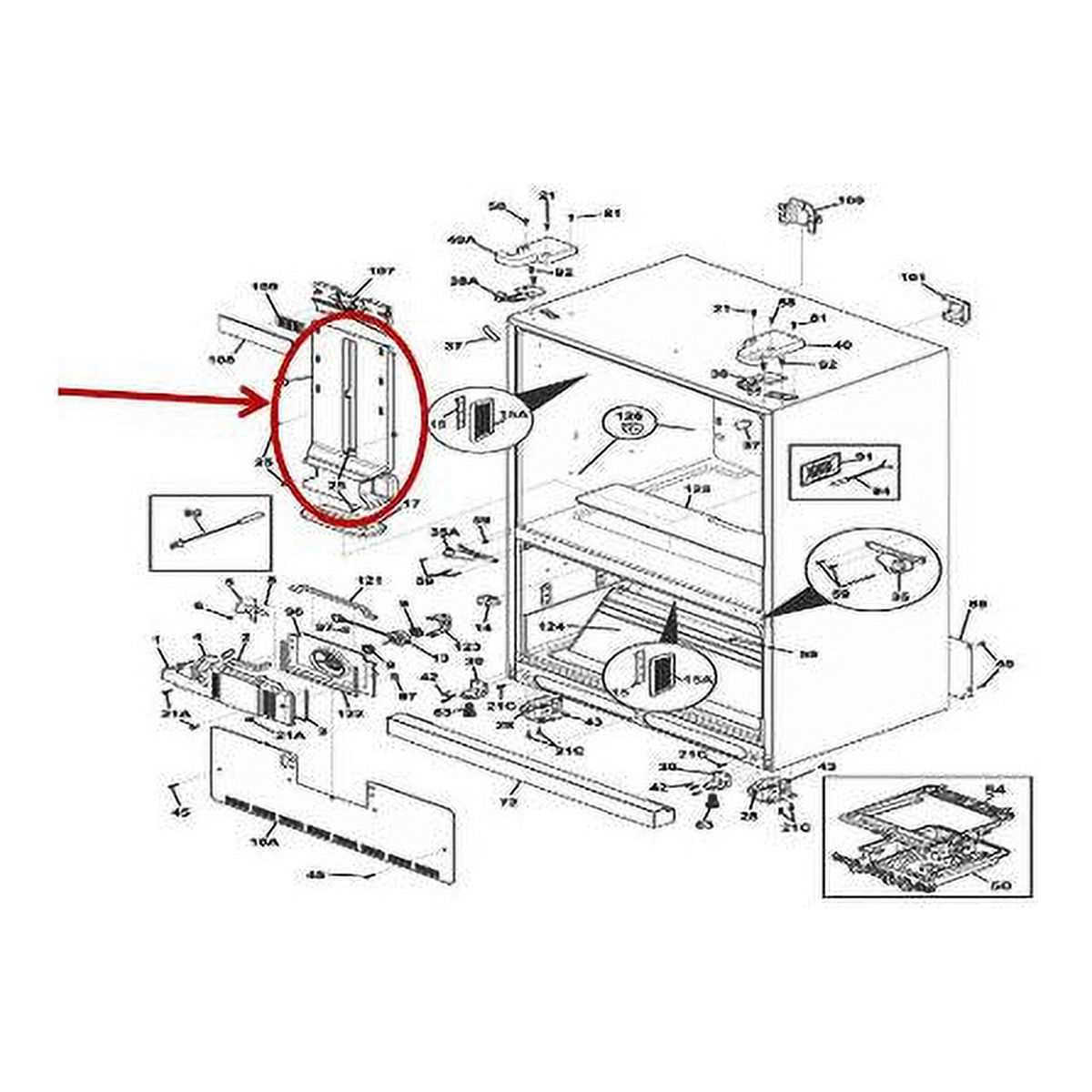 frigidaire parts diagram