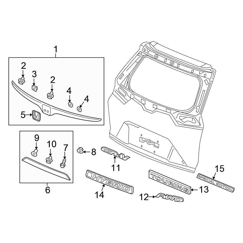 front end honda crv body parts diagram